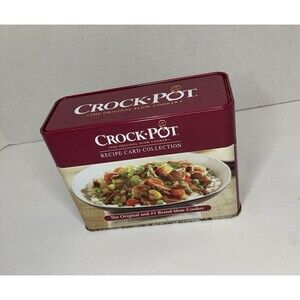 Crock Pot Recipe Card Collection : The Original and #1 Brand Slow Cooker Tin